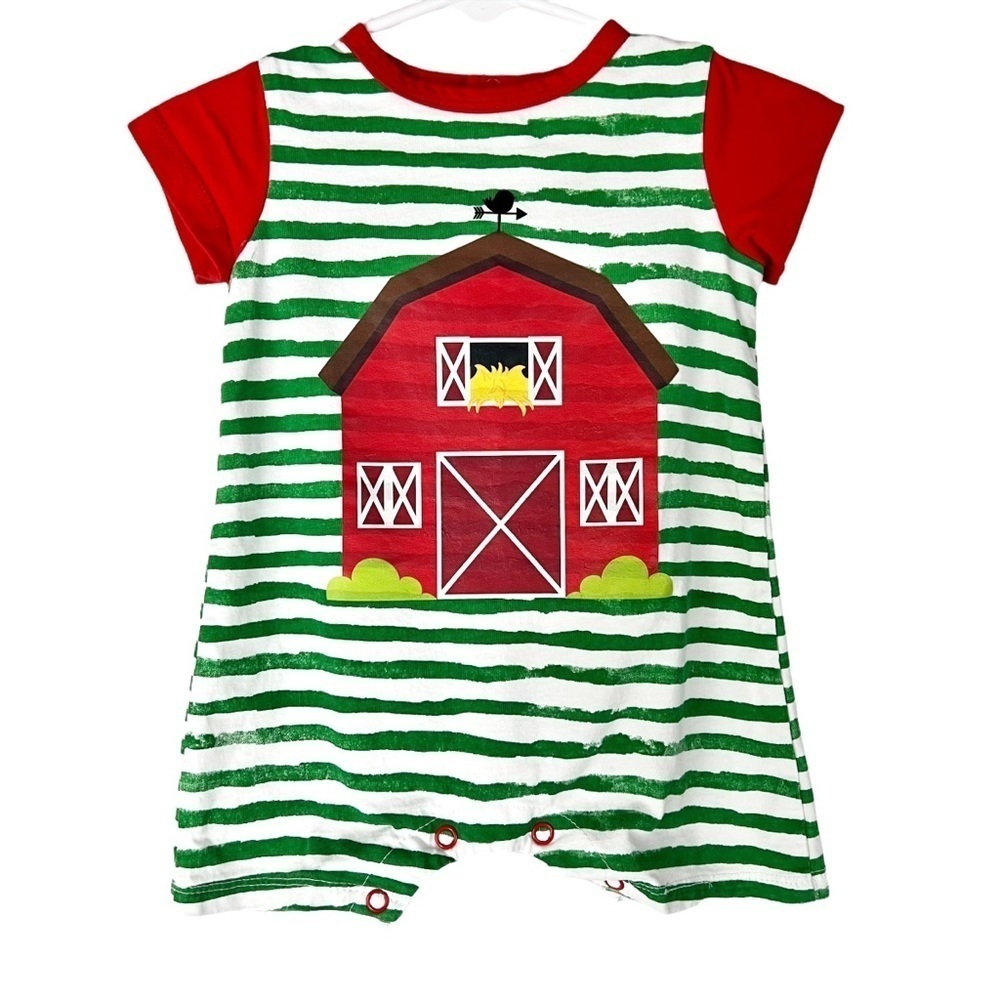 Peppy Mini Baby Boy Farm Barn‎ Romper